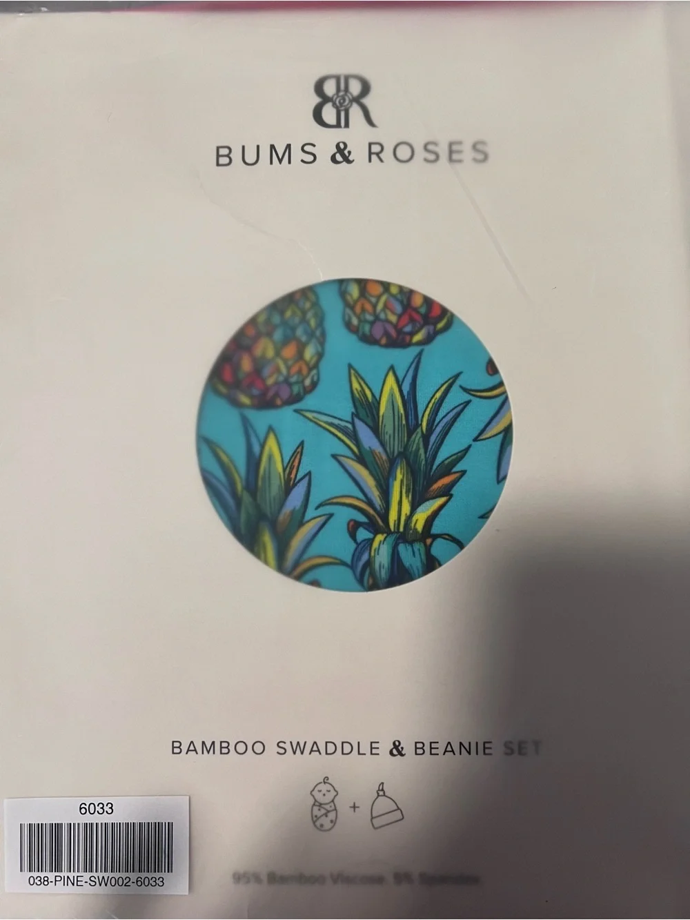 Bums And Roses Feelin’ Pine Bamboo Swaddle & Beanie Set